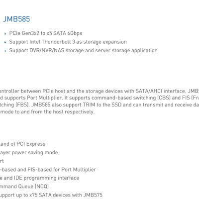 JMicron JMB585的民间测评