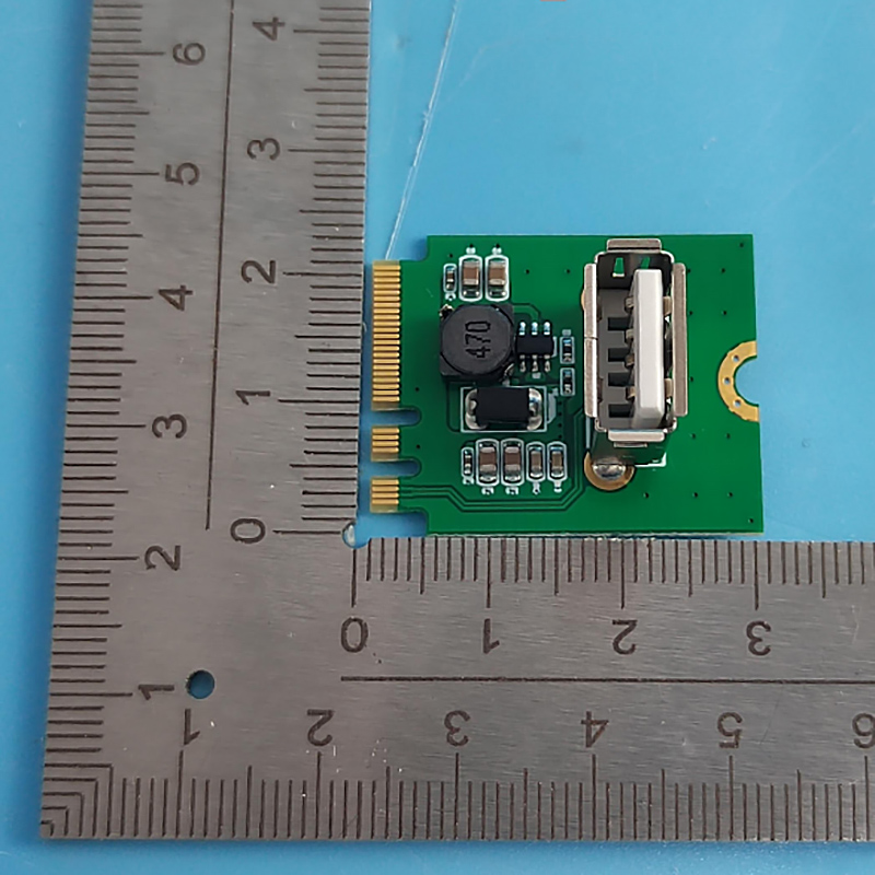 西霸E3-M2ADU2 M.2转一个USB2.0扩展卡（A+E Key）